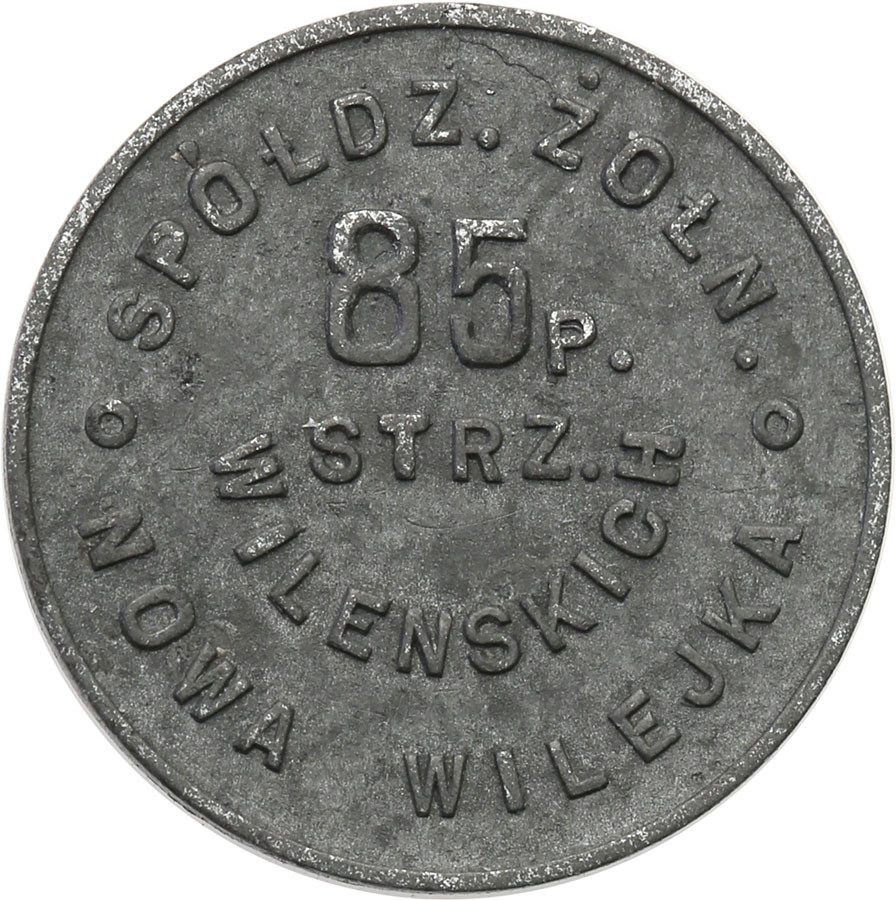 Nowa Wilejka - 10 groszy Spółdzielni Żołnierskiej 85 Pułku Strzelców Wileńskich - Rzadkie